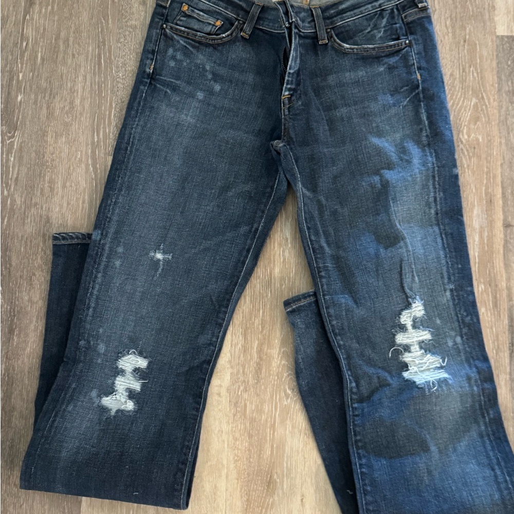 Citizens Of Humanity Dark Blue Straight Leg Jeans